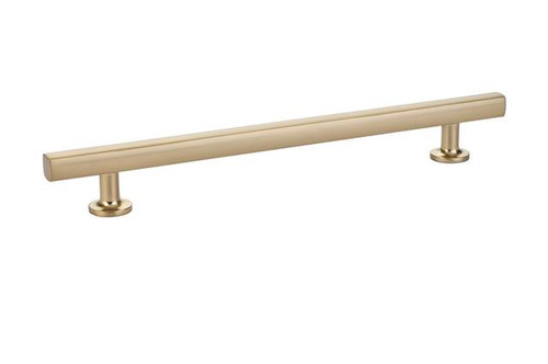 Emtek 86456US4 Satin Brass 8" C-to-C Urban Modern Freestone Pull