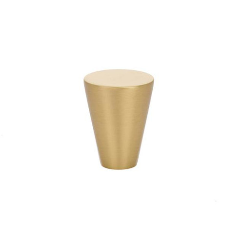 Emtek 86261US4 Satin Brass 1" Contemporary Brass Cone Knob