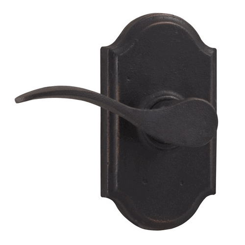 Weslock 7100H-2 Black Carlow Passage Lever with Premiere Rosette