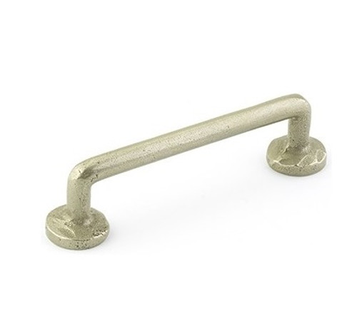 Emtek 86056TWB Tumbled White Bronze 4" Sandcast Bronze Rod Pull