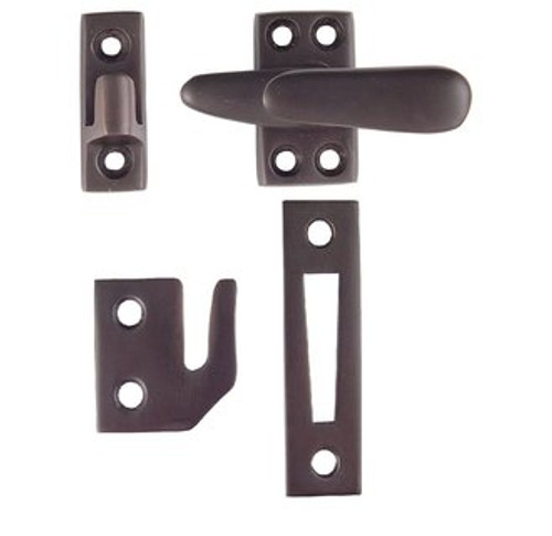 Emtek 8713US10B Oil Rubbed Bronze Large Size Casement Latch with 3 Strikes and Screws