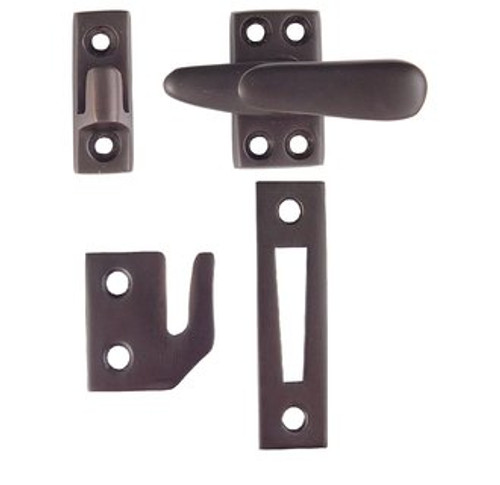 Emtek 8703US10B Oil Rubbed Bronze Standard Size Casement Latch with 3 Strikes and Screws