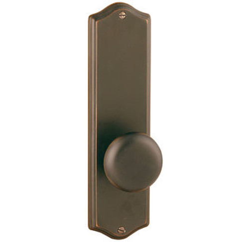 Emtek 8811US3 Lifetime Brass Colonial Style Non-Keyed Privacy Sideplate Lockset