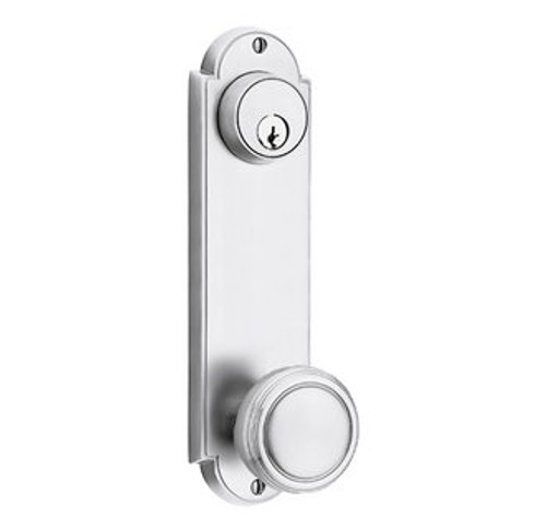 Emtek 8856US26 Polished Chrome Delaware Style 5-1/2" C-to-C Dummy, Pair Sideplate Lockset