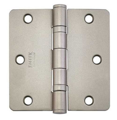 Emtek 94023MB Medium Bronze 3-1/2" 1/4 Radius Corner Heavy Duty, Ball Bearing Plated Steel Hinge