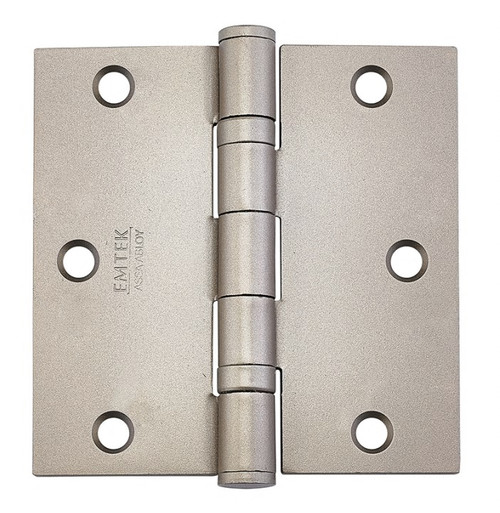 Emtek 94013TWB Tumbled White Bronze 3-1/2" Square Corner Heavy Duty, Ball Bearing Plated Steel Hinge