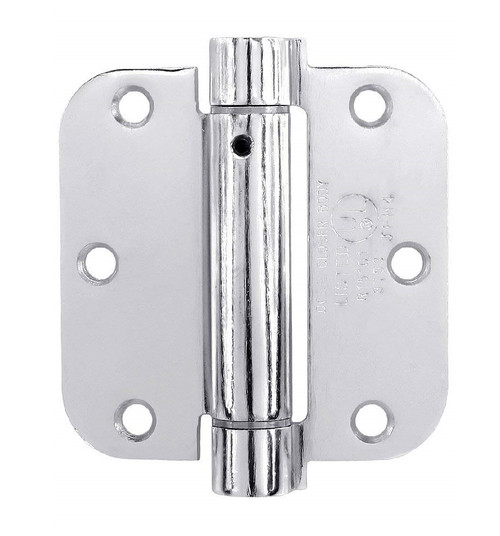 Emtek 95033US26 Polished Chrome 3-1/2" 5/8" Radius Corner Spring Hinge