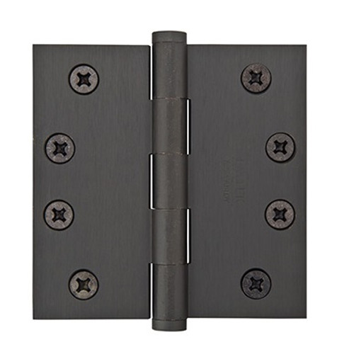 Emtek 96215US10B Oil Rubbed Bronze 4-1/2" Square Corner Solid Brass Heavy Duty, Plain Bearing Hinges