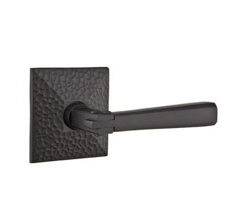 Emtek AC-US19-PRIV Flat Black Arts & Crafts Privacy Lever with Your Choice of Rosette