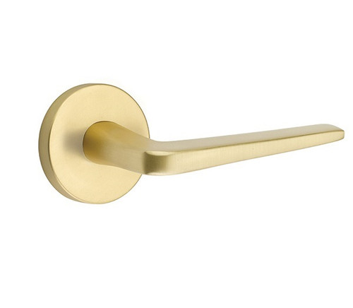 Emtek ATN-US4-PASS Satin Brass Athena Passage Lever with Your Choice of Rosette