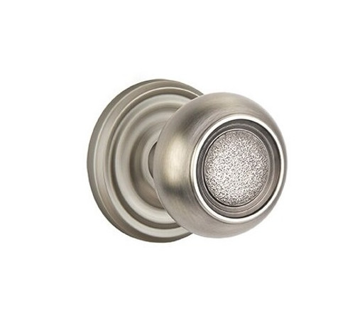 Emtek BT-US15A-PASS Pewter Belmont Passage Knob with Your Choice of Rosette