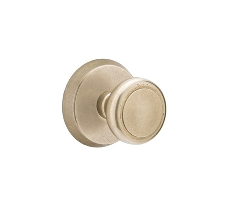 Emtek BU-TWB-PRIV Tumbled White Bronze Butte Privacy Knob with Your Choice of Rosette