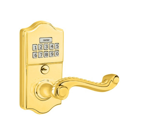 Emtek E2200US3 Lifetime Brass Keypad Style Leverset with Storeroom/Gate Function