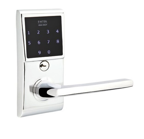 Emtek E4020US26 Polished Chrome EMTouch Brass Keypad Style Leverset