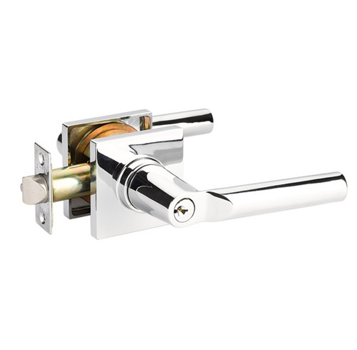 Emtek HN-US26-FD Polished Chrome Hanover Dummy Keyed Entry Lever with Your Choice of Rosette