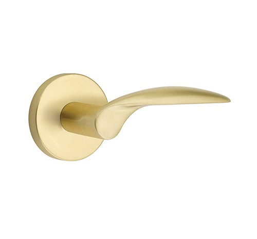 Emtek MC-US4-PHD Satin Brass Mercury (Pair) Half Dummy Levers with Your Choice of Rosette