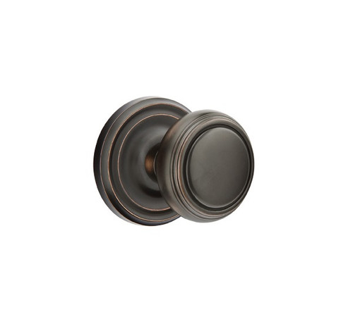 Emtek NW-US10B-PASS Oil Rubbed Bronze Norwich Passage Knob with Your Choice of Rosette