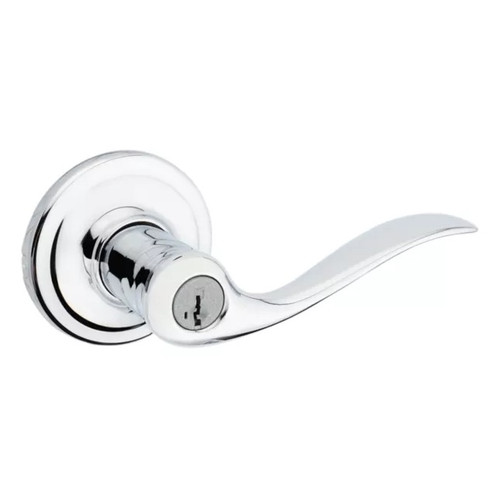 Kwikset 740TNL-26 Bright Chrome Tustin Keyed Entry Lever