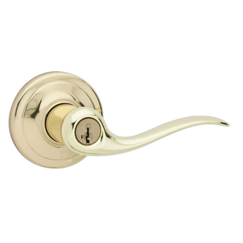 Kwikset 750TNL-US3 Bright Brass Tustin Keyed Entry Lever