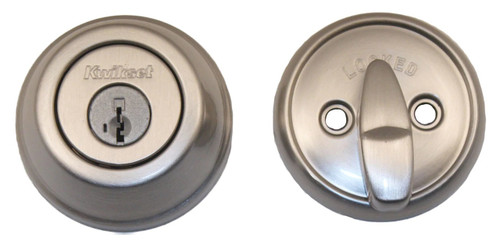 Kwikset 780-15 Satin Nickel Single Cylinder Deadbolt