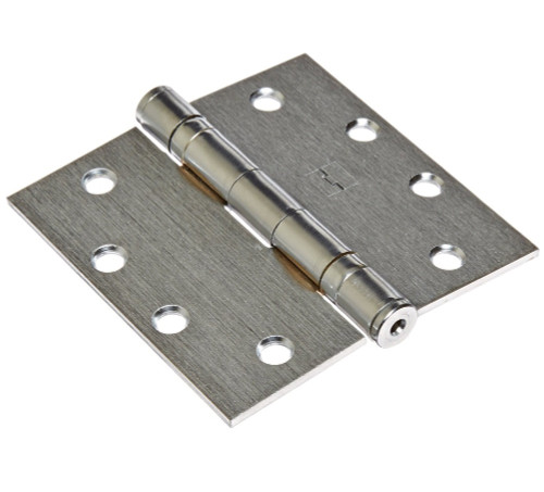 Hager BB119131232 Bright Stainless Steel 3-1/2" Full Mortise Standard Weight Ball Bearing Hinge