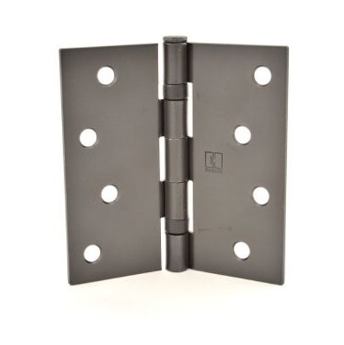 Hager BB1741410R Matte Lacquer Antique Bronze 4" Full Mortise Steel Residential Ball Bearing Hinge