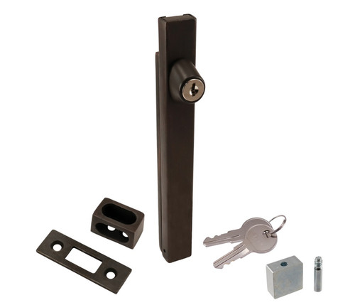 Ives Commercial SB1630BL10B Locking 8" Steel Bottom Bolt with Mortise Strike Oil Rubbed Bronze Finish