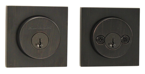 Kwikset 159SQT-11P Venetian Bronze Double Cylinder Halifax Deadbolt