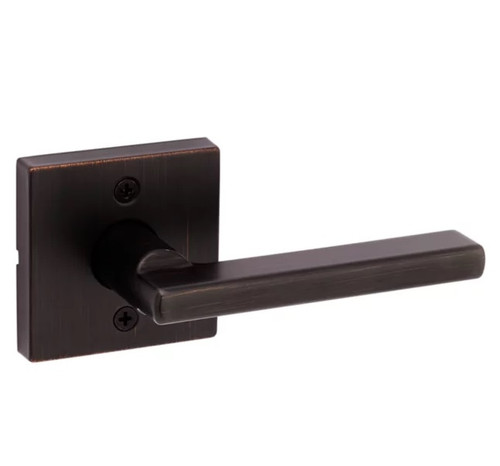 Kwikset 788HFLSQT-11P Venetian Bronze Halifax Half Dummy Lever with Square Rose