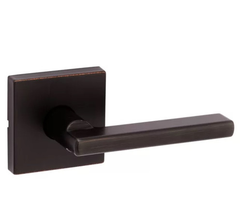 Kwikset 720HFLSQT-11P Venetian Bronze Halifax Passage Lever with Square Rose