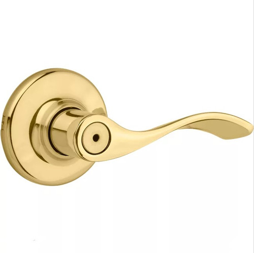 Kwikset 300BL-3 Bright Brass Privacy Balboa Lever