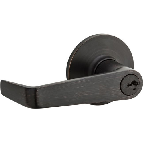 Kwikset 438CNL-11P Venetian Bronze Carson Keyed Entry Lever