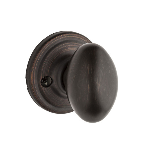 Kwikset 604L-11P Venetian Bronze Laurel Knob Single Cylinder Handleset (Interior Side Only)