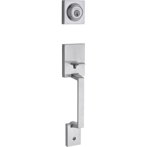 Kwikset 687AMD/966BL-26D Satin Chrome Amador Single Cylinder Handleset with Balboa Lever