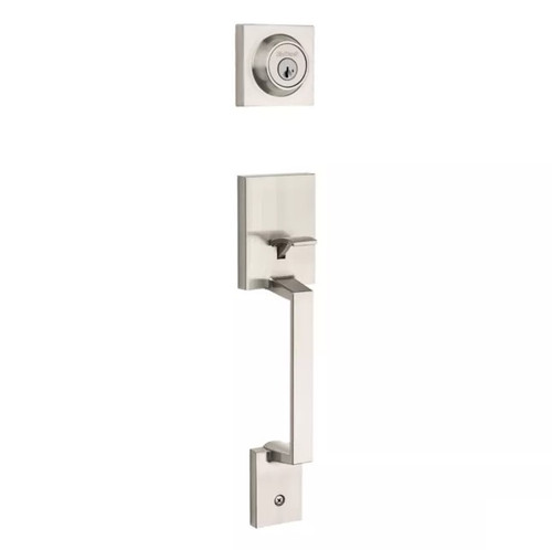 Kwikset 687AMD/966DNL-15 Satin Nickel Amador Single Cylinder Handleset with Dorian Lever