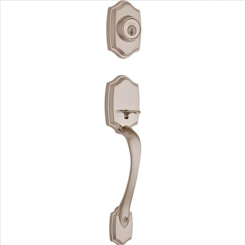 Kwikset 687BW/966LRLRDT-15 Satin Nickel Belleview Single Cylinder Handleset with Ladera Lever