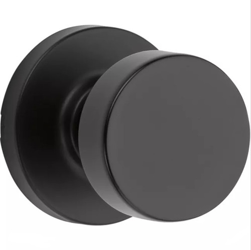 Kwikset 720PSKRDT-514 Iron Black Pismo Passage Knob with Round Rose