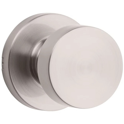 Kwikset 720PSKRDT-15 Satin Nickel Pismo Passage Knob with Round Rose