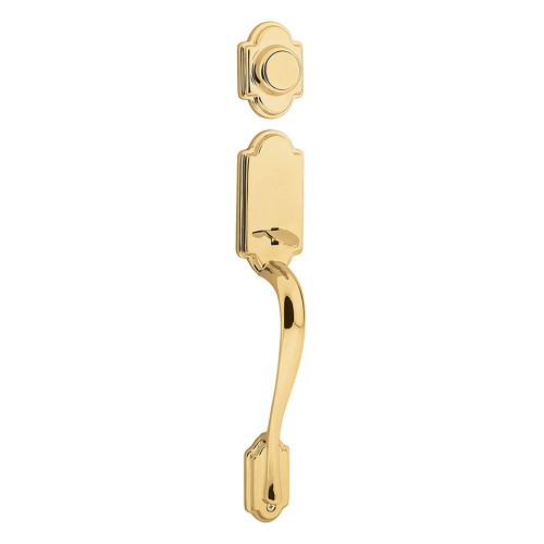 Kwikset 802ANLIP-L03 Lifetime Brass Arlington Dummy Handleset (Exterior Side Only)