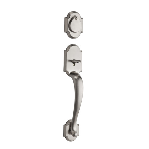 Kwikset 802AUH/968TNL-15 Satin Nickel Austin Dummy Handleset with Tustin Lever