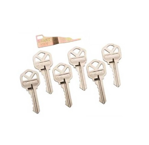 Kwikset 83336-001 Smartkey Rekey Tool with 6 Cut Keys