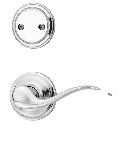 Kwikset 968TNL-26 Polished Chrome Tustin Lever Dummy Handleset (Interior Side Only)