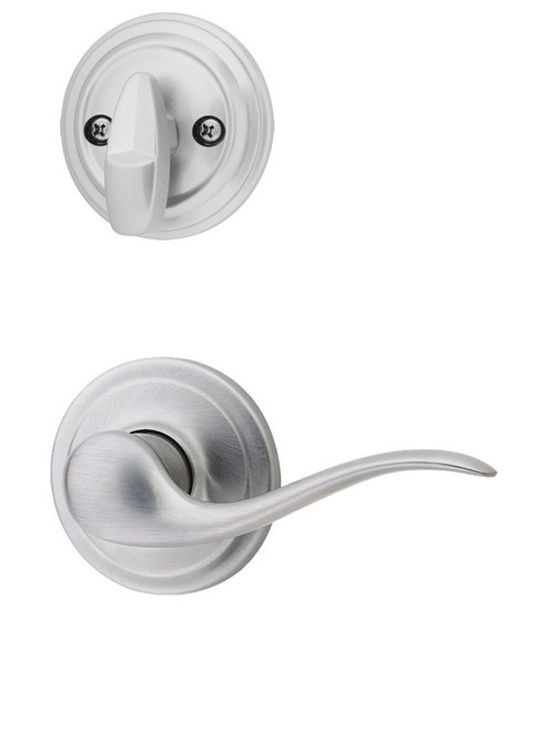 Kwikset 966TNL-26D Satin Chrome Tustin Lever Single Cylinder Handleset (Interior Side Only)