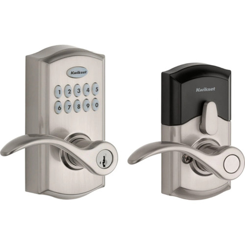 Kwikset 955PML-15 Satin Nickel Pembroke Electronic Smartcode Lever