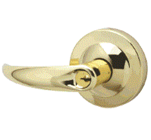 Schlage ND73PD-OME-605 Bright Brass Corridor Lock Omega Lever