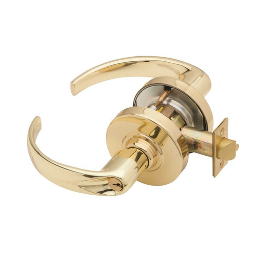 Schlage ND73PD-SPA-605 Bright Brass Corridor Lock Sparta Lever