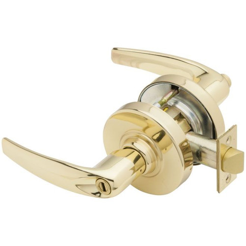 Schlage ND44S-ATH-605 Bright Brass Hospital Privacy Lock Athens Lever