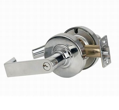 Schlage ND53PD-RHO-625 Bright Chrome Rhodes Keyed Entry Lever