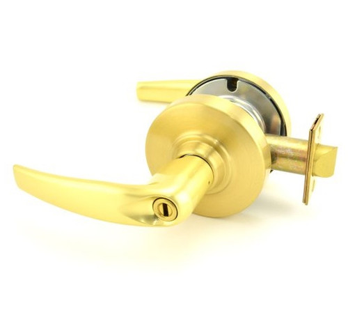 Schlage ND40S-ATH-606 Satin Brass Athens Privacy Lever