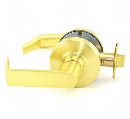 Schlage ND10S-RHO-606 Satin Brass Rhodes Passage Lever